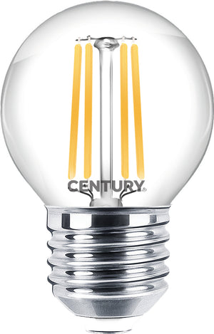 Century LAMPADA A FILAMENTO LED SFERA E27 Luce calda  4 W - 470 lumen 10.00 pz
