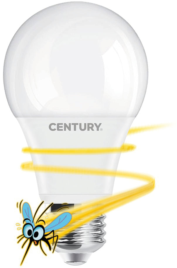 Century LAMPADA LED ANTIZANZARA KILLER 50 GOCCIA E27 Luce calda 9 W - 650 lumen