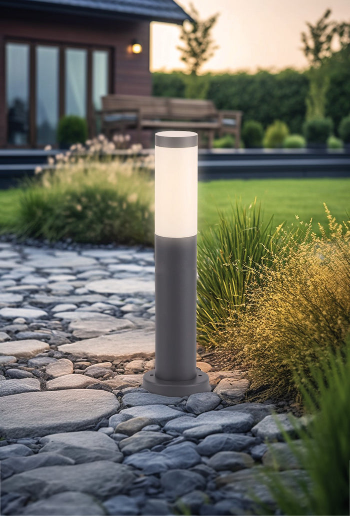 Century PALETTO DA GIARDINO A LED BAMBOO mm. 450 H - E27 - IP54  Col. Antracite