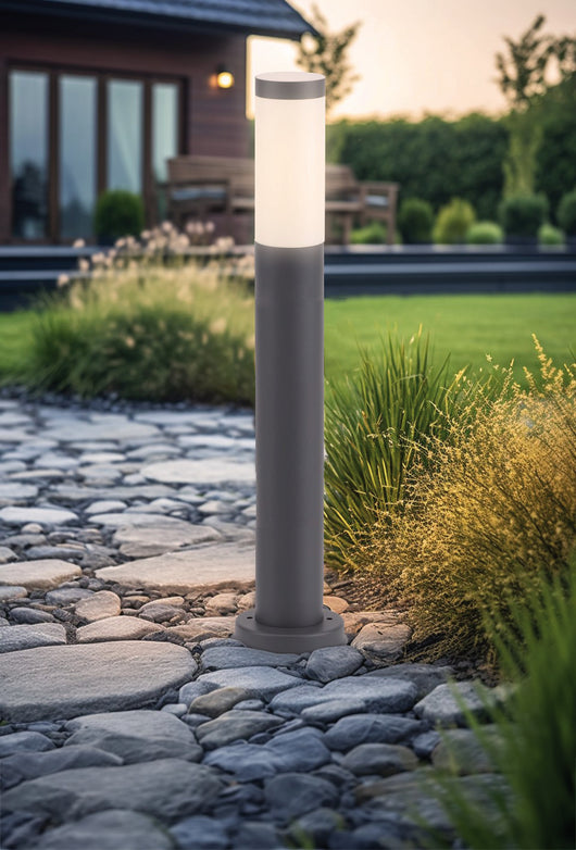 Century PALETTO DA GIARDINO A LED BAMBOO mm. 800 H - E27 - IP54  Col. Antracite