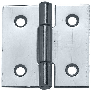 CERNIERA QUADRA PERNO FISSO IN ACCIAIO ZINCATO mm. 50x50 24.00 pz