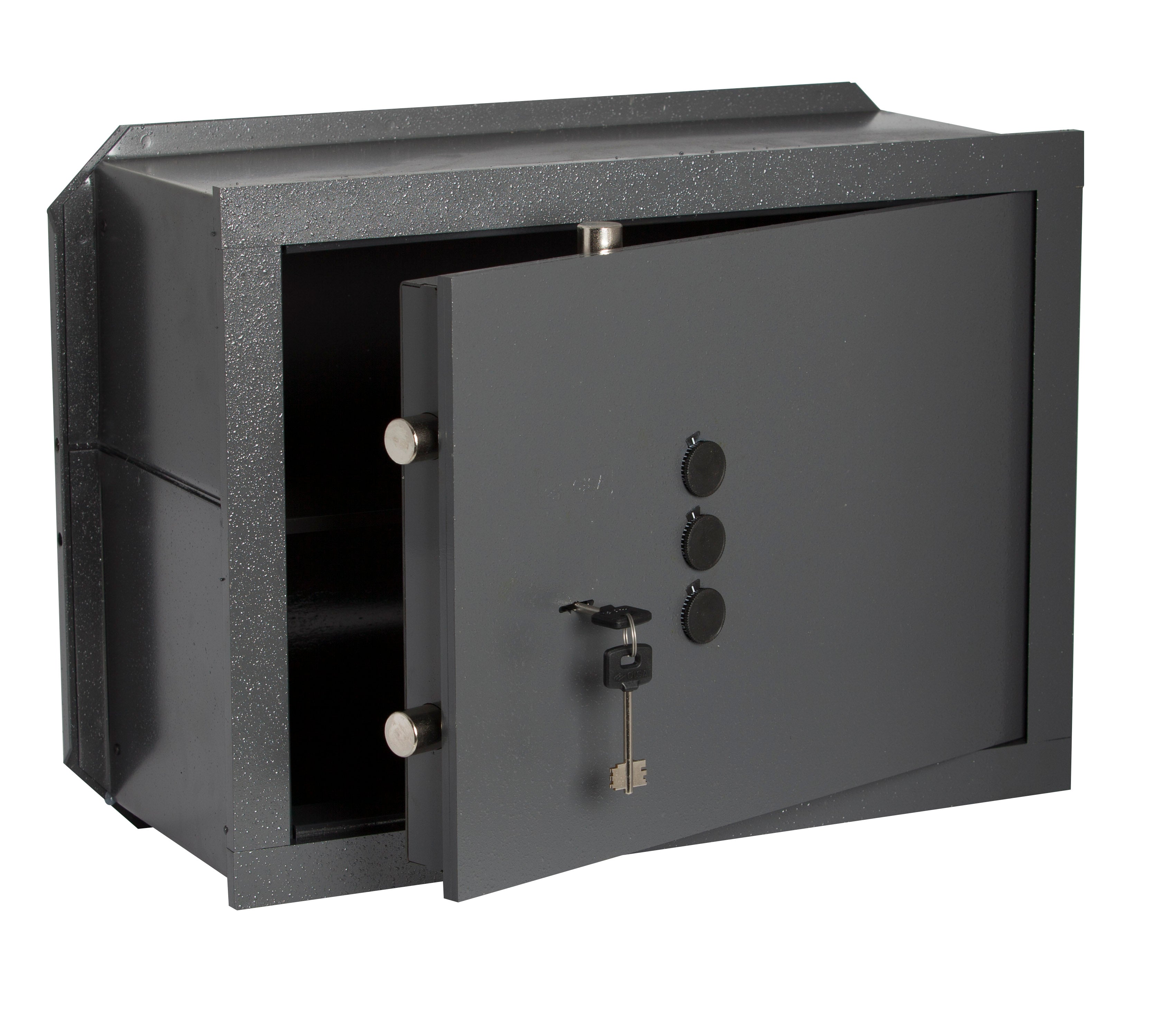 Cisa CASSAFORTE DA MURO Art. 82210 Chiusura con chiave+combinatore mm. 490x300x360 h