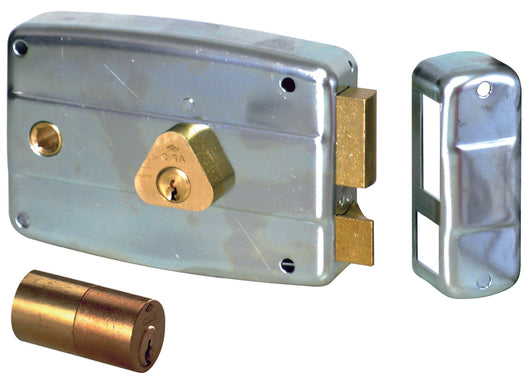 Cisa SERRATURA FERRO APPL. 2M+S CIL/INT. ZINCATA Art. 50571 E.60 Dx