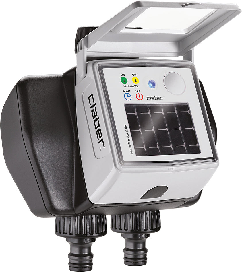 Claber PROGRAMMATORE DUAL MYAQUASOLAR 2 VIE Art. 8498