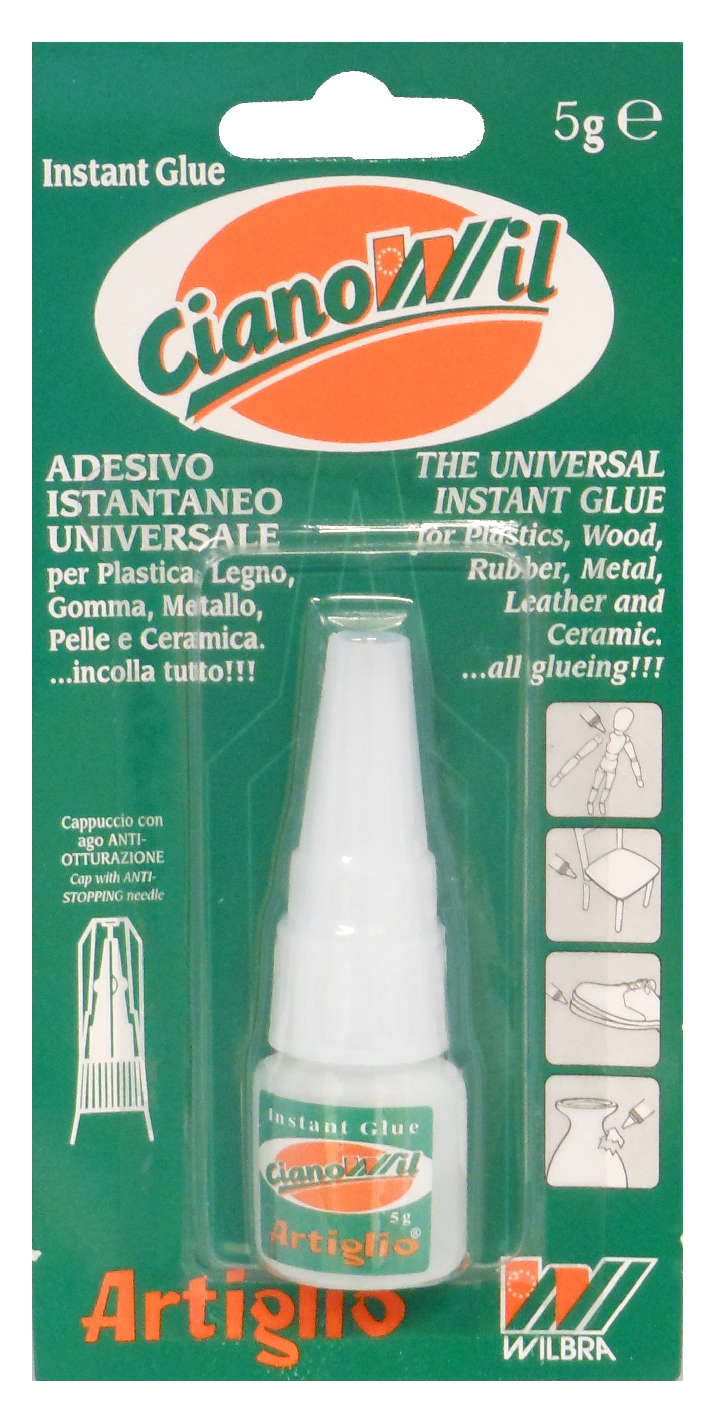 COLLA CIANOWIL BLISTER  gr. 5 12.00 pz