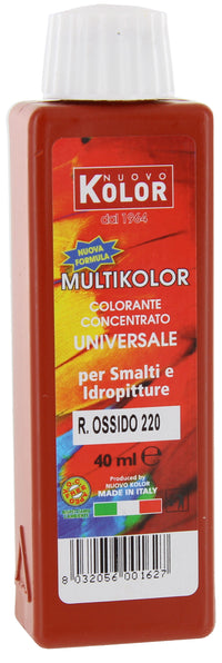 COLORANTE UNIVERSALE ml. 40 col. Rosso ossido 220RL 12.00 pz