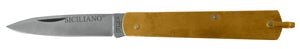 COLTELLO DA TASCA SFILATO MANICO IN OTTONE cm. 15 6.00 pz