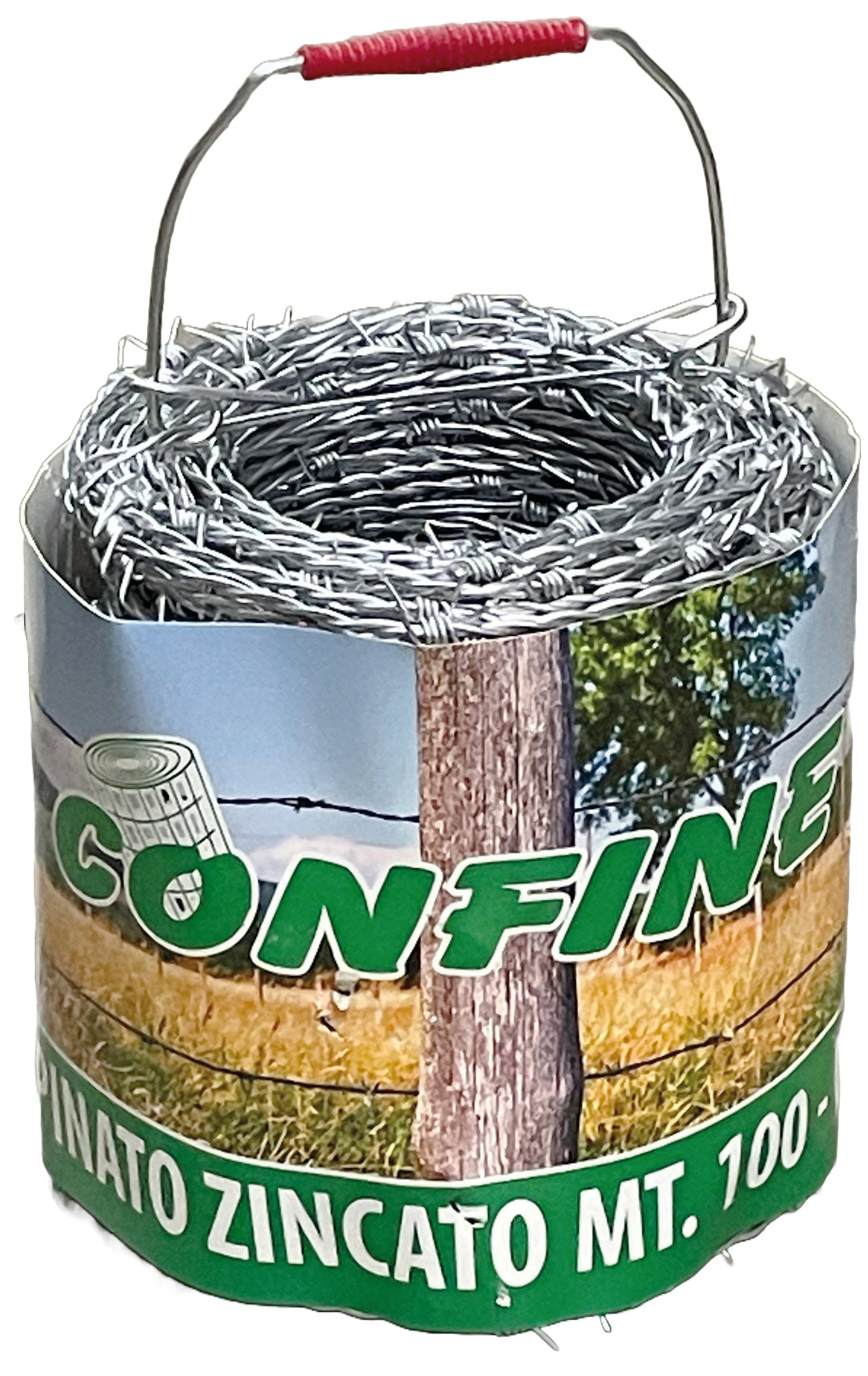Confine FILO SPINATO ZINCATO mt.100 Ø filo mm.2,2