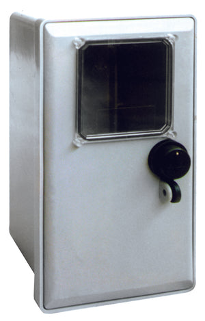 CONTENITORE MONOFASE Con vetro d'ispezione cm. 23x24x42 h