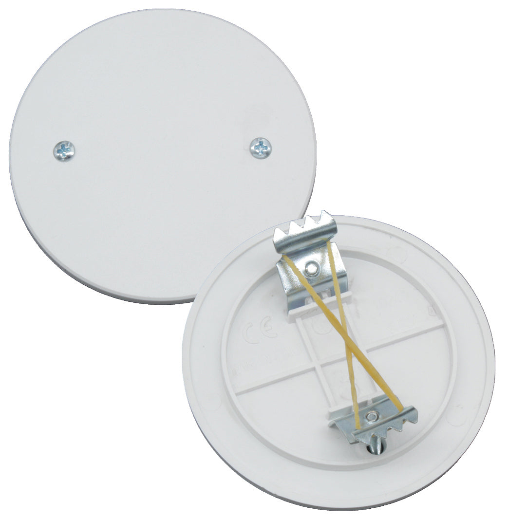 COPERCHIO CON GRAFFE PER CASSETTA DA INCASSO TONDA Ø 65 mm 50.00 pz