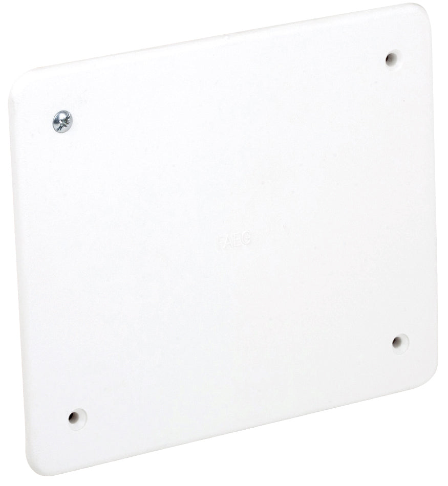COPERCHIO PER SCATOLA DI DERIVAZIONE DA INCASSO CON VITI mm.119X96 10.00 pz