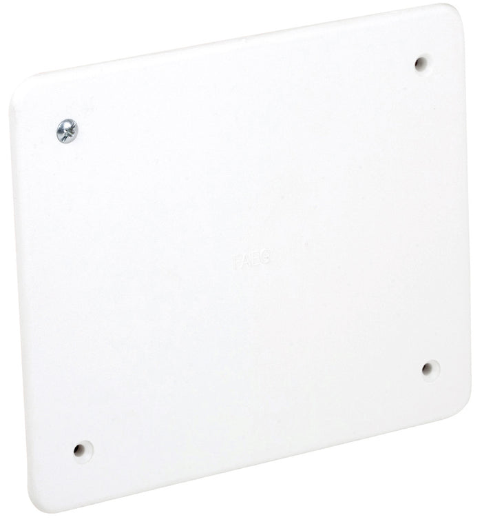 COPERCHIO PER SCATOLA DI DERIVAZIONE DA INCASSO CON VITI mm.153X98 10.00 pz
