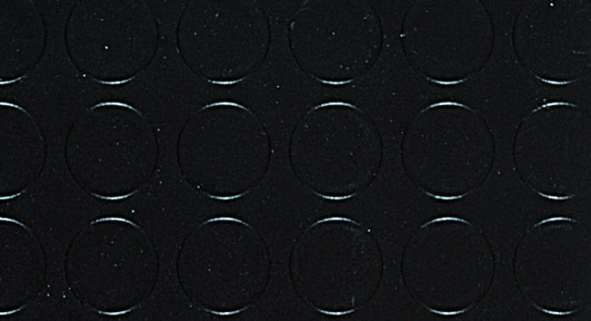 COPRIPAVIMENTO IN PVC BOLLATO NERO Rt. Mtl 25x mt.1 h spess. mm.1 25.00 mq