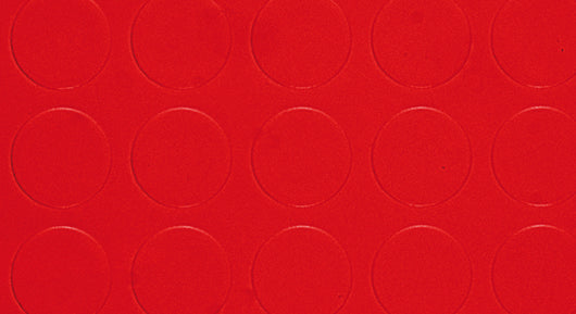 COPRIPAVIMENTO IN PVC BOLLATO ROSSO Rt. Mtl 25x mt.1 h spess. mm.1,3 25.00 mq