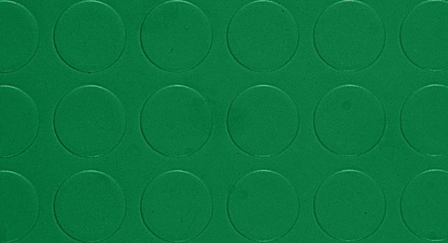 COPRIPAVIMENTO IN PVC BOLLATO VERDE Rt. Mtl 25x mt.1 h spess. mm.1,3 25.00 mq