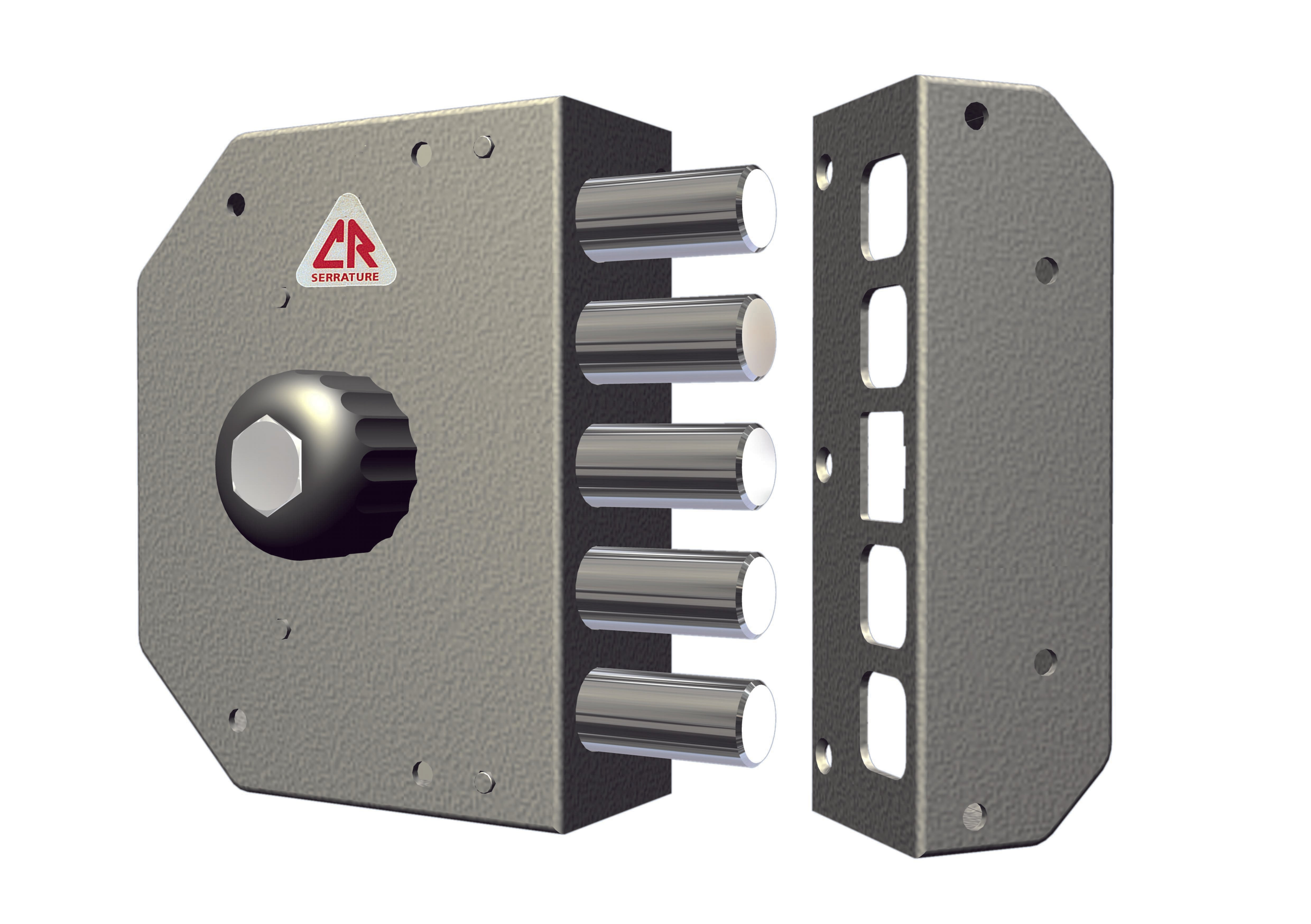 CR SERRATURA LEGNO APPL. CIL/POMPA C/POMOLO Art. 3000 E. 60,5 Dx