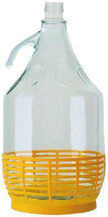 DAMA IN VETRO CON CESTINO lt. 5 6.00 pz