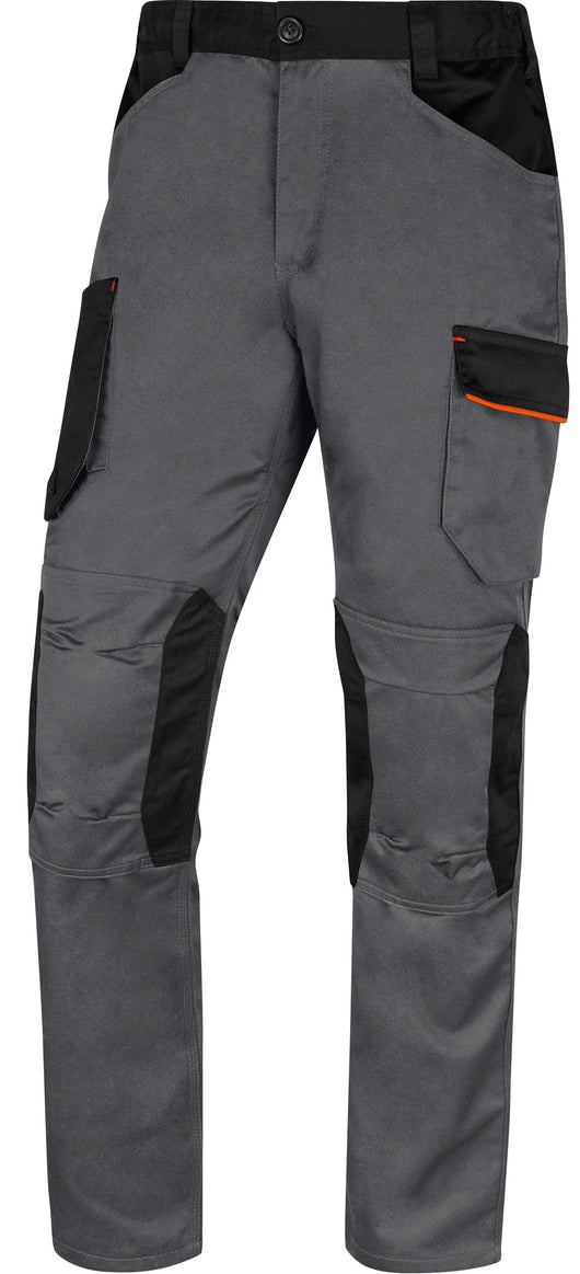 Deltaplus PANTALONE M2PW3 FELPATO Col. Grigio/Arancio  Mis. M