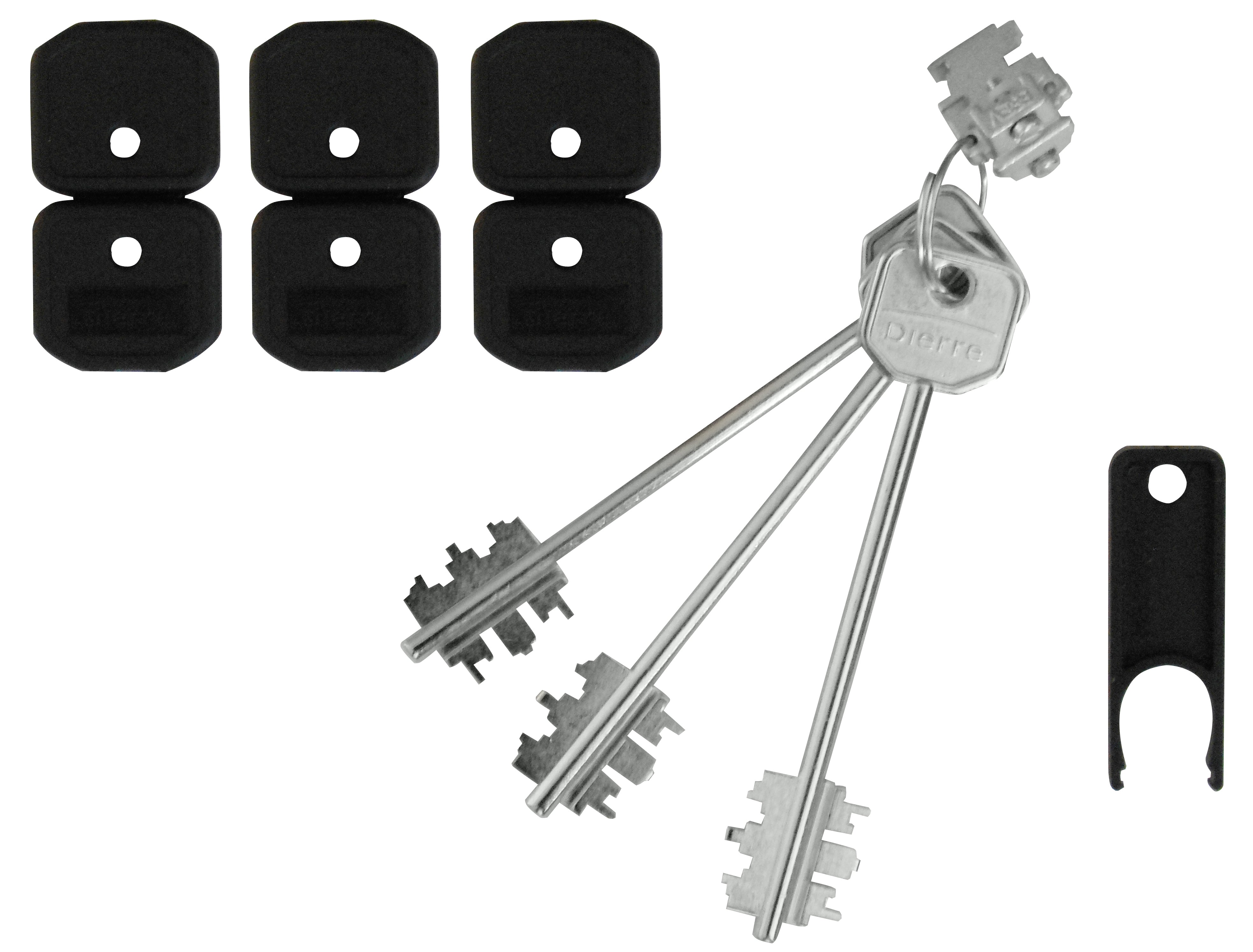 Dierre Atra BLOCCHETTO CON 3 CHIAVI PER SERRATURE Art. BLO 3210 mm. 116
