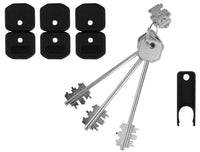 Dierre Atra BLOCCHETTO CON 3 CHIAVI PER SERRATURE Art. BLO 3210 mm. 116