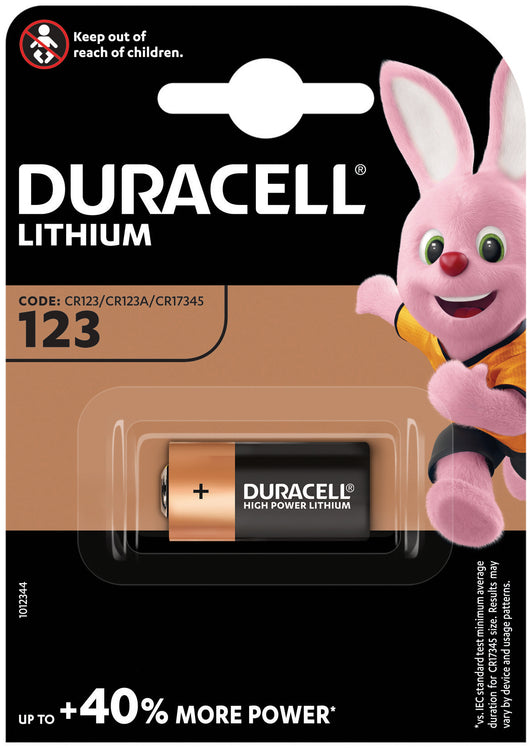 Duracell PILA AL LITIO PER FOTOCAMERA DIGITALE 123 1 PZ. 10.00 pz