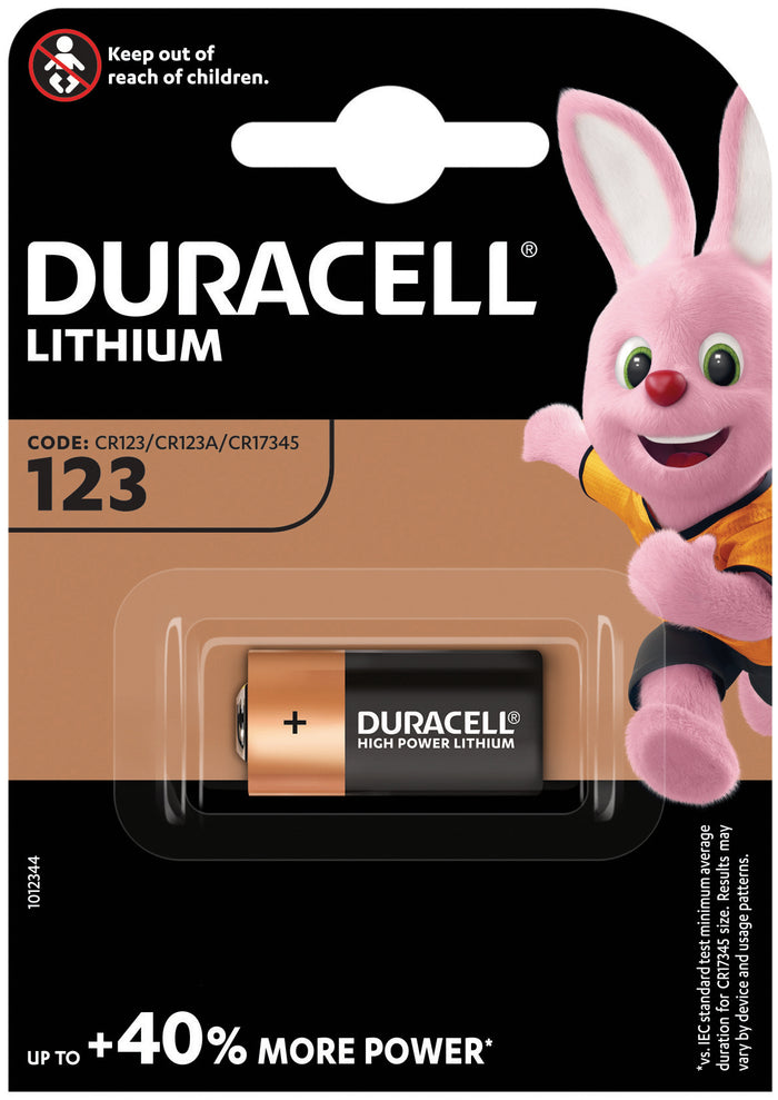 Duracell PILA AL LITIO PER FOTOCAMERA DIGITALE 123 1 PZ. 10.00 pz