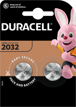 Duracell PILA AL LITIO SPECIALISTICA BOTTONE 2032 2 PZ. 10.00 confezioni