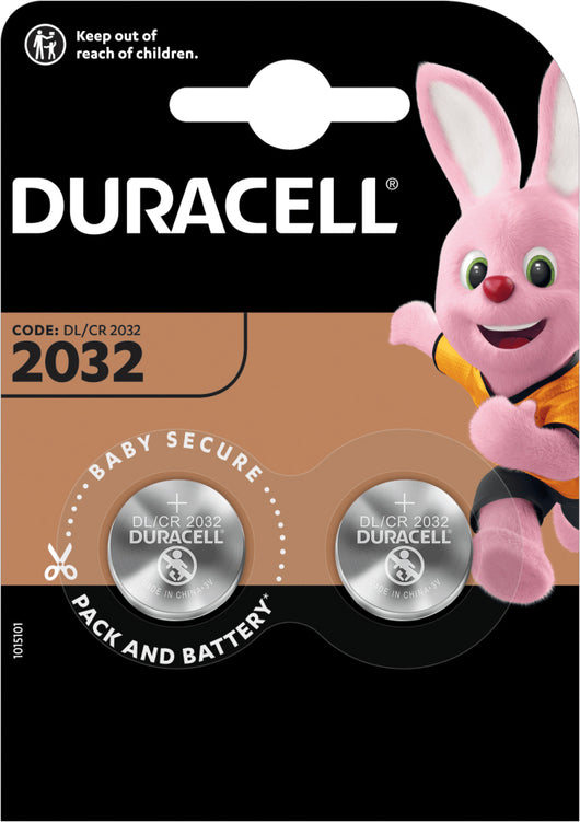 Duracell PILA AL LITIO SPECIALISTICA BOTTONE 2032 2 PZ. 10.00 confezioni