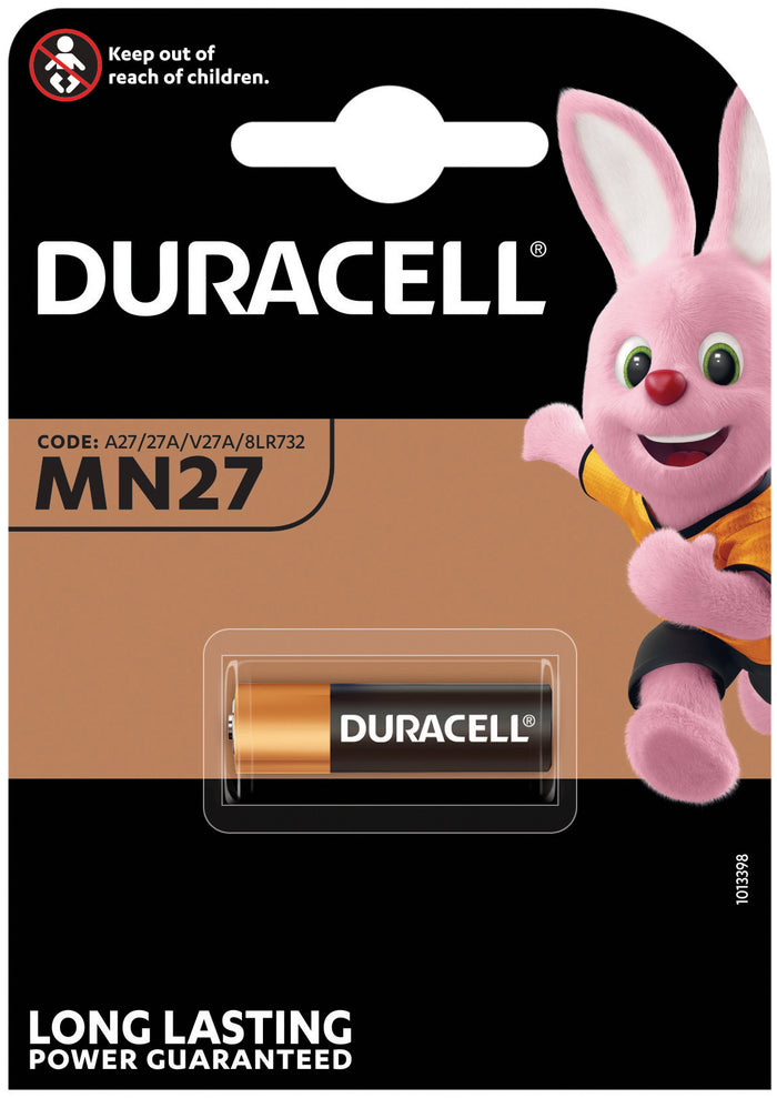 Duracell PILA ALCALINA SECURITY MN27 1 PZ. 10.00 pz