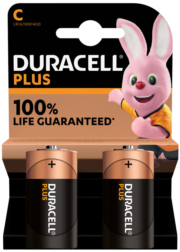 Duracell PILA ALCALINA SERIE PLUS 2 PZ. MEZZA TORCIA 1,5V 10.00 confezioni