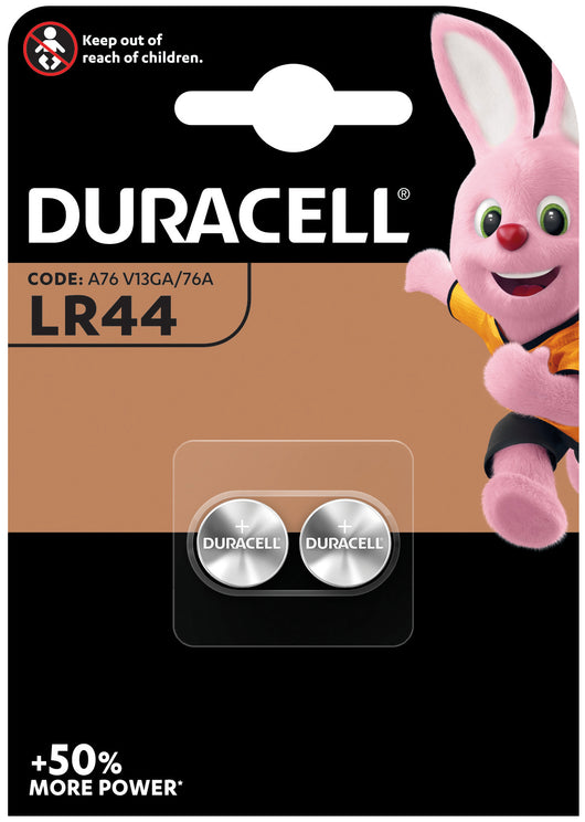 Duracell PILA ALCALINA SPECIALISTICA BOTTONE LR44 2 PZ. 10.00 confezioni