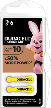 Duracell PILA PER APPARECCHI ACUSTICI 10 6 PZ. 10.00 confezioni