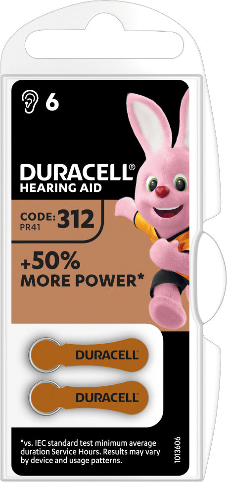 Duracell PILA PER APPARECCHI ACUSTICI 312 6 PZ. 10.00 confezioni
