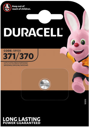 Duracell PILA SILVER OXIDE SPECIALISTICA BOTTONE 371/370 1 PZ. 10.00 pz