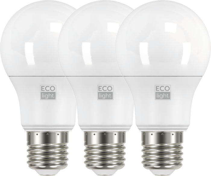 Ecolight LAMPADA A LED GOCCIA E27 3 PZ. luce calda  9 W 20.00 confezioni
