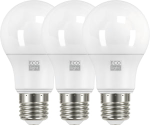 Ecolight LAMPADA A LED GOCCIA E27 3 PZ. luce fredda 12 W 20.00 confezioni