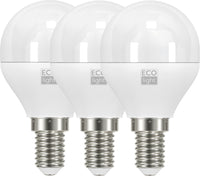 Ecolight LAMPADA A LED MINI GLOBO E14 3 PZ. luce fredda 6 W 20.00 confezioni