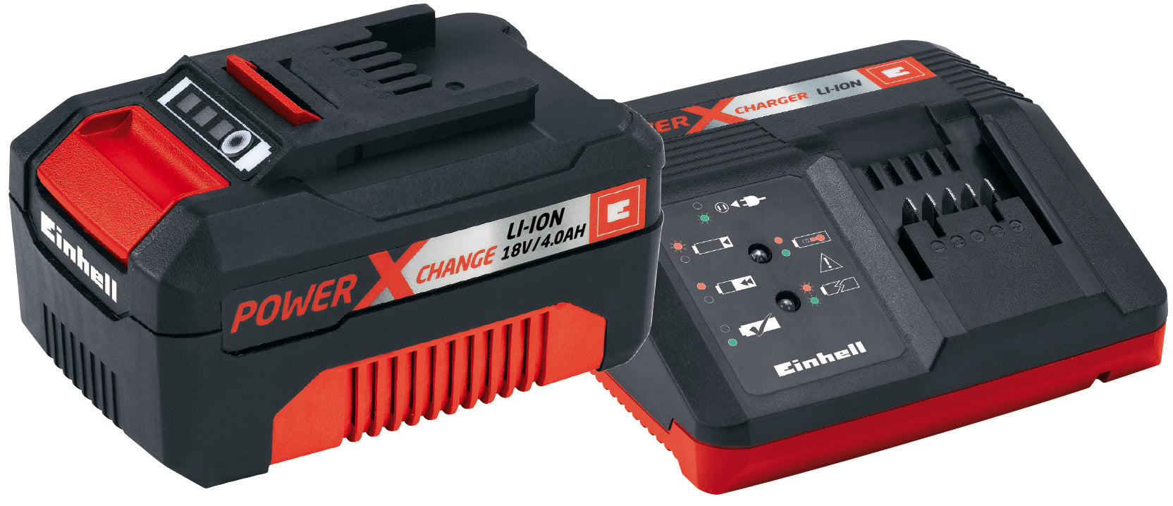 Einhell BATTERIA + CARICABATTERIA POWER-X-CHANGE  18 V - 4,0 Ah