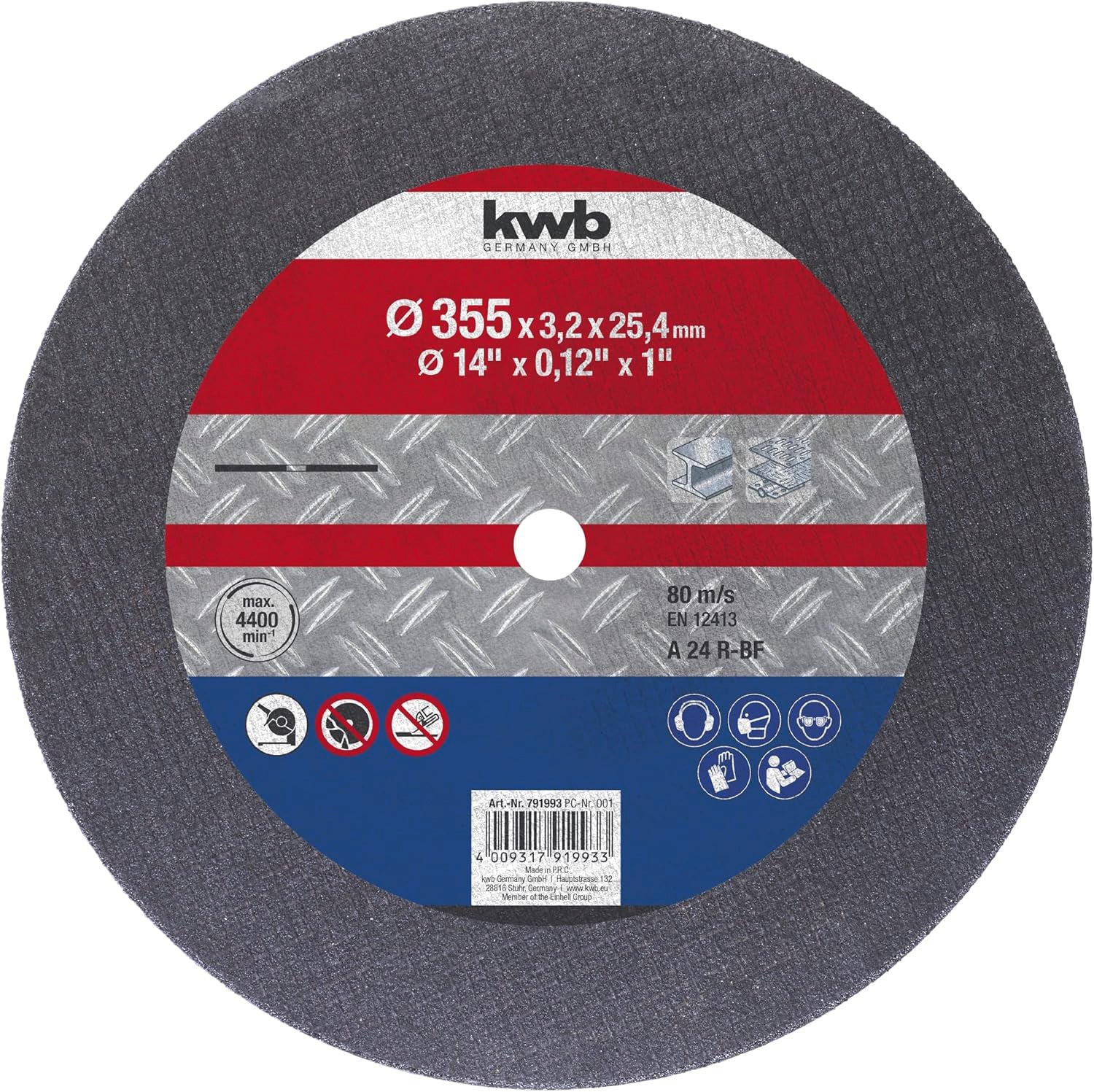 Einhell DISCO PER METALLO PER TRONCATRICE mm. 355x3,2x25,4 10.00 pz