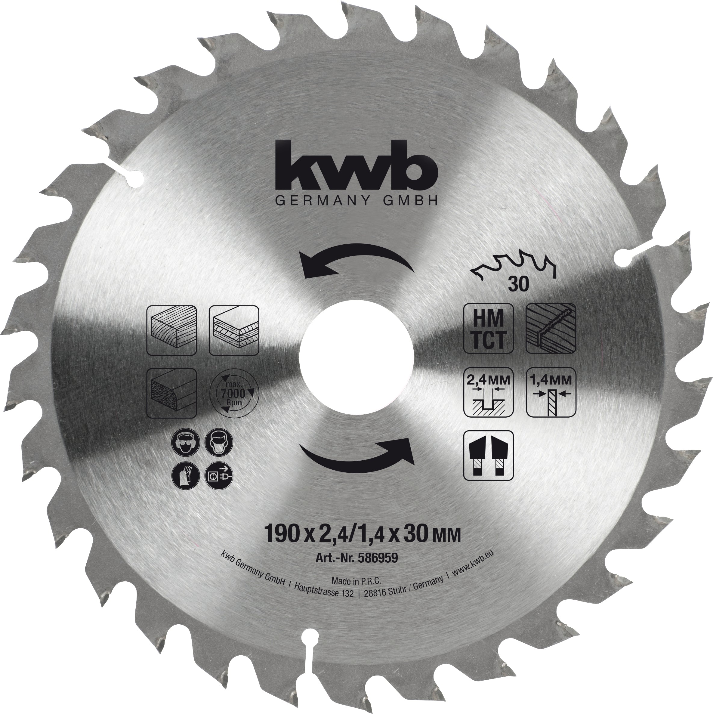 Einhell DISCO PER SEGA CIRCOLARE TH-CS 1400/1  mm.190x30 30 denti