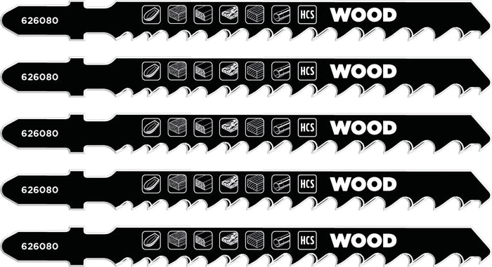 Einhell LAMA PER SEGHETTO ALTERNATIVO  5 PZ. Legno e laminati taglio medio 5.00 confezioni