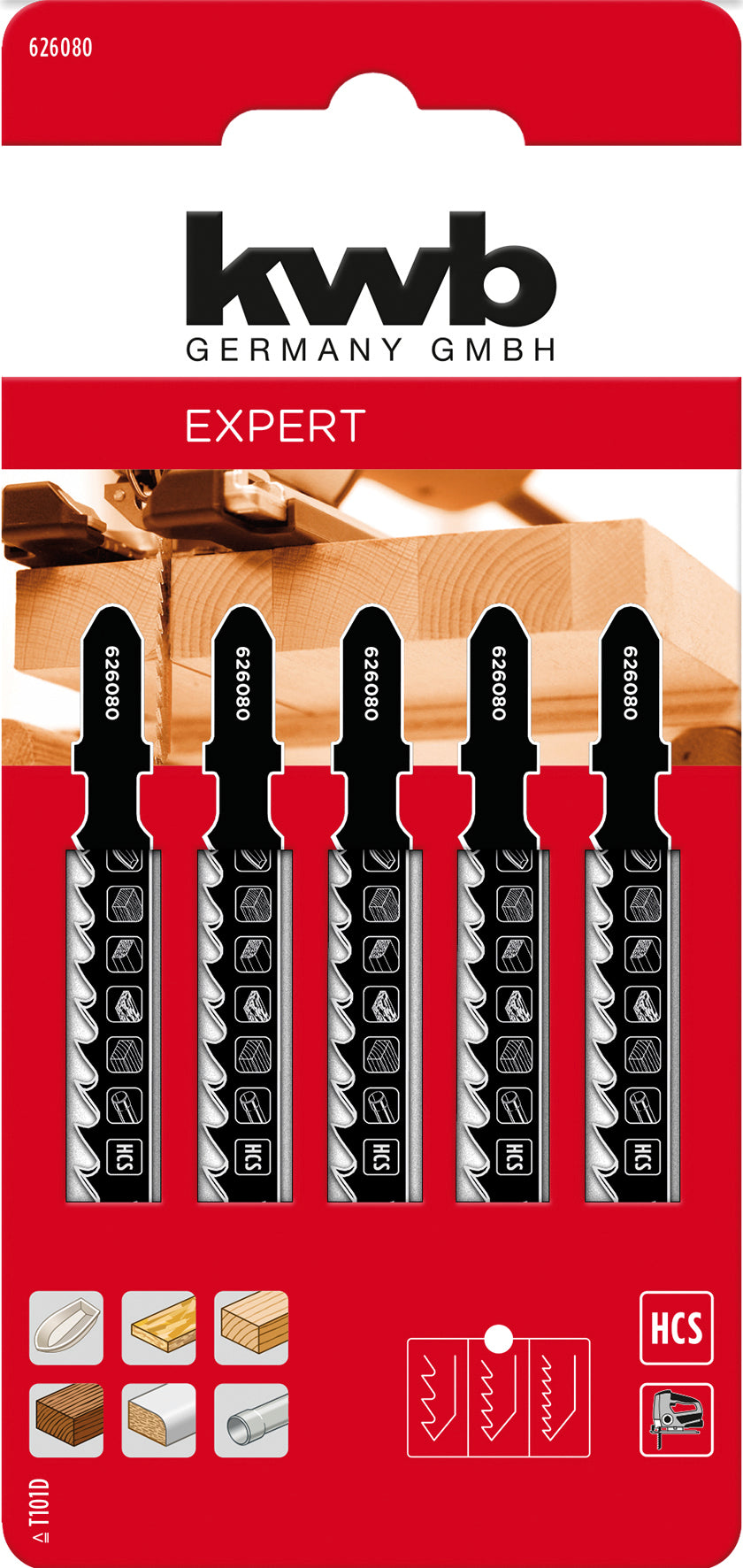 Einhell LAMA PER SEGHETTO ALTERNATIVO  5 PZ. Legno e laminati taglio medio 5.00 confezioni