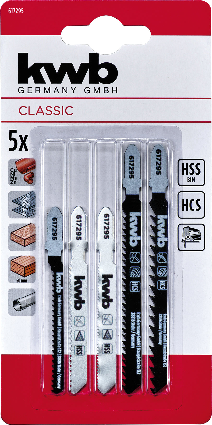 Einhell LAMA PER SEGHETTO ALTERNATIVO  5 PZ. Legno, metallo, pvc 6.00 confezioni