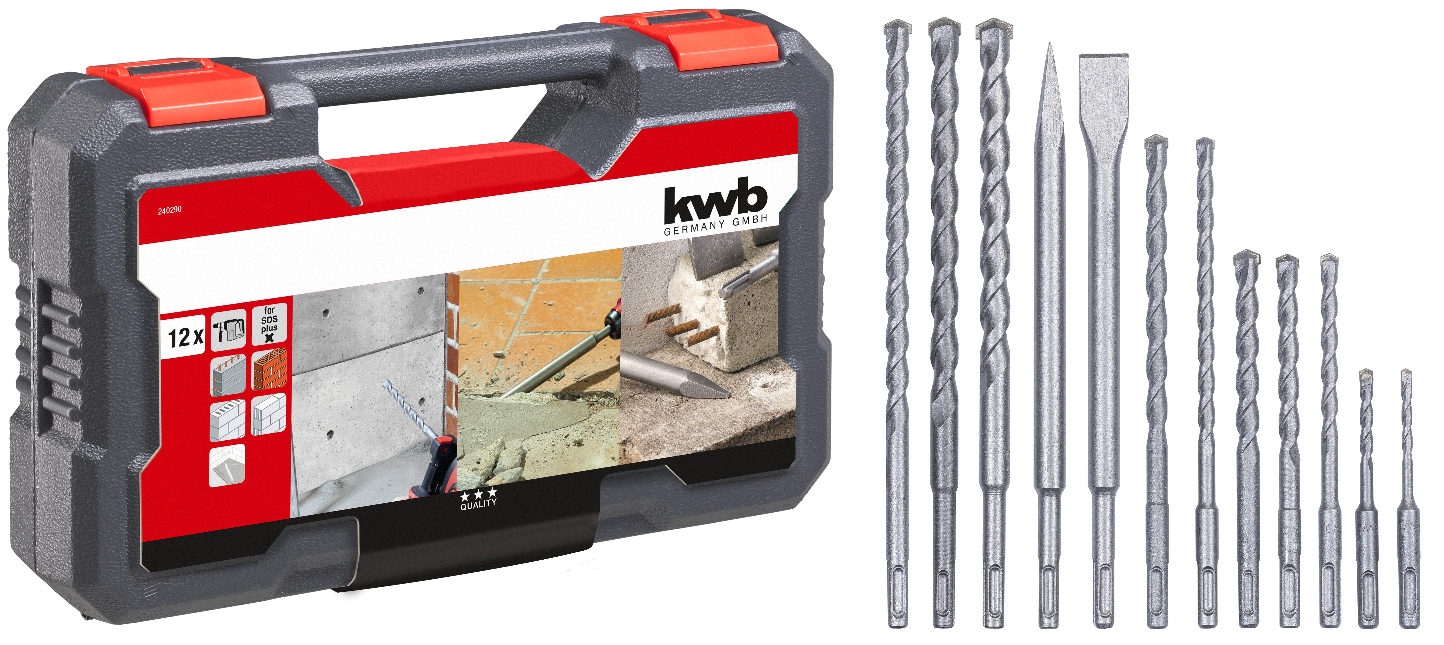 Einhell SET PUNTE E SCALPELLI SDS-PLUS 12 PEZZI