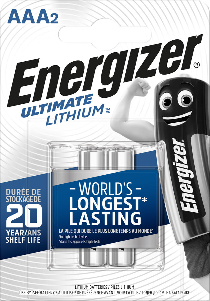 Energizer PILA AL LITIO ULTIMATE LITHIUM MINISTILO 1,5V 2 PZ. 12.00 confezioni