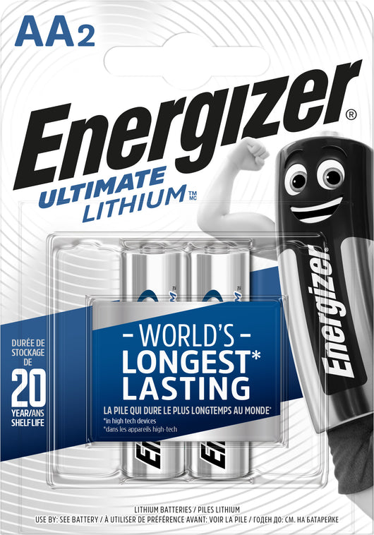 Energizer PILA AL LITIO ULTIMATE LITHIUM STILO 1,5V 2 PZ. 12.00 confezioni