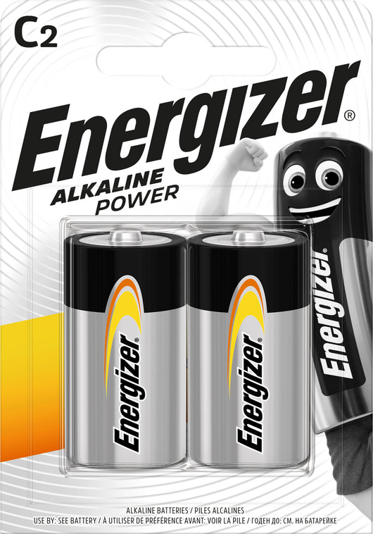 Energizer PILA ALCALINA SERIE ALKALINE POWER MEZZA TORCIA 1,5V 2 PZ. 6.00 confezioni