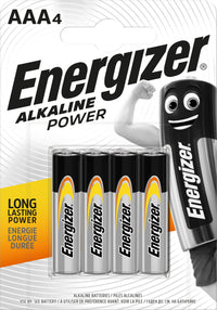 Energizer PILA ALCALINA SERIE ALKALINE POWER MINISTILO 1,5V 4 PZ. 12.00 confezioni