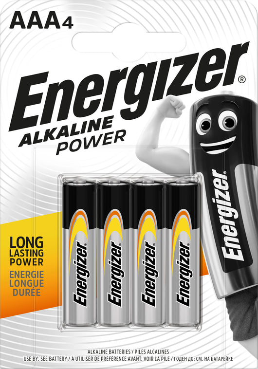 Energizer PILA ALCALINA SERIE ALKALINE POWER MINISTILO 1,5V 4 PZ. 12.00 confezioni