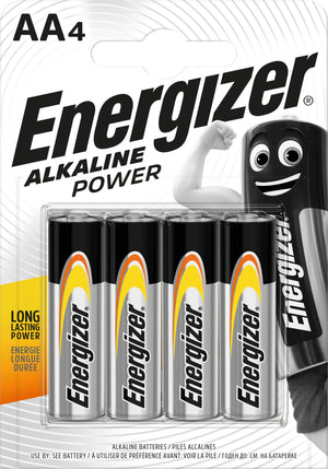 Energizer PILA ALCALINA SERIE ALKALINE POWER STILO 1,5V 4 PZ. 24.00 confezioni